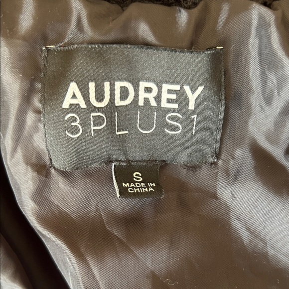 Audrey 3+1 Cozy Black Teddy Jacket size S - Picture 9 of 10